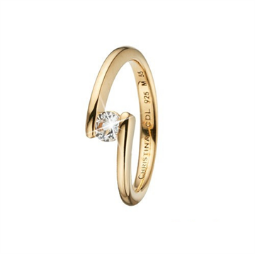 Christina Jewelry & Watches - Supernova ring - forgyldt sølv m/ topas  800-3.14.B
